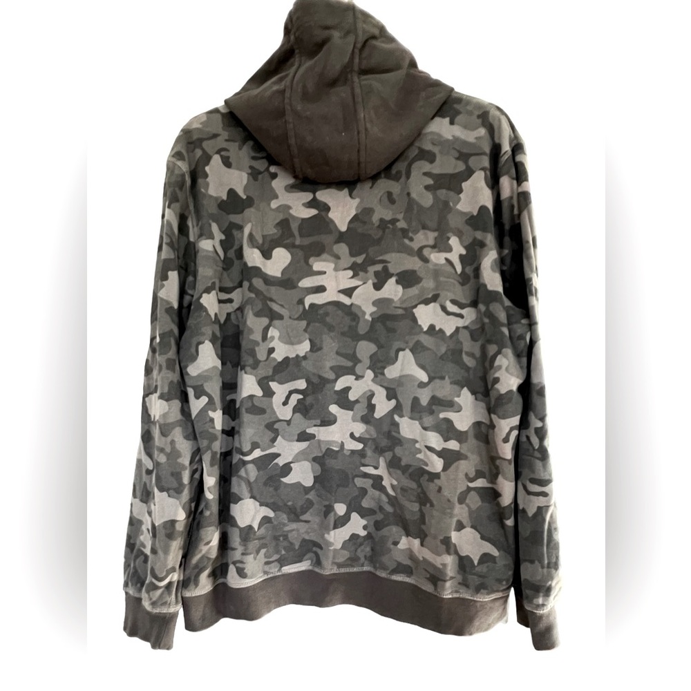 Karl Lagerfeld Camo Hoodie Gray with Black Accents Men’s XL - Picture 2 of 7